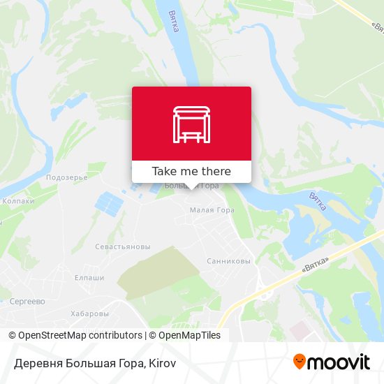 Деревня Большая Гора map