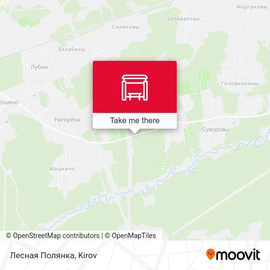 Лесная Полянка map