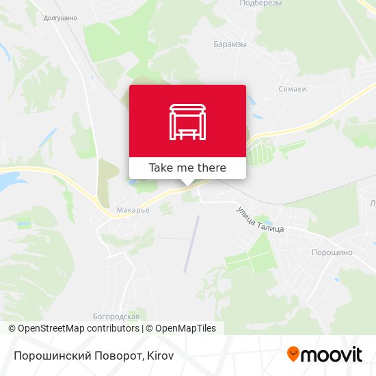 Порошинский Поворот map