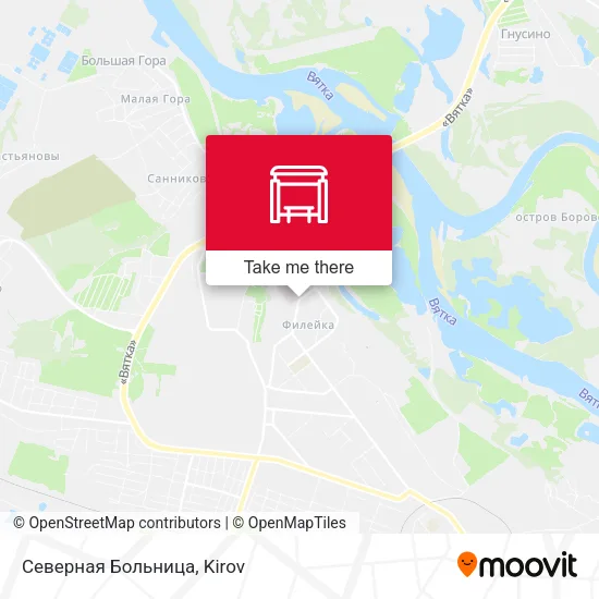 Северная Больница map