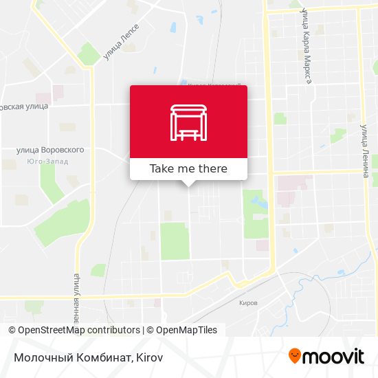 Молочный Комбинат map