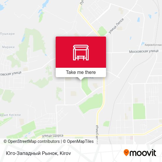 Юго-Западный Рынок map
