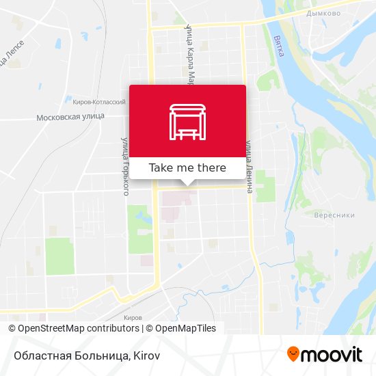 Областная Больница map