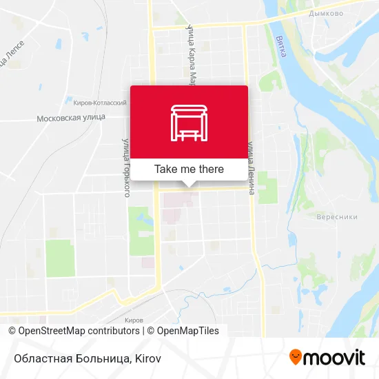 Областная Больница map