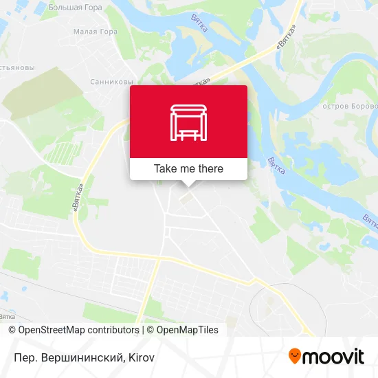 Пер. Вершининский map