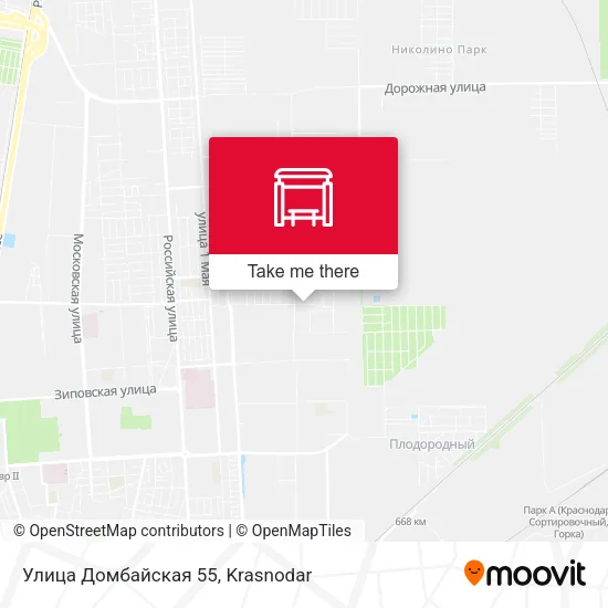 Улица Домбайская 55 map