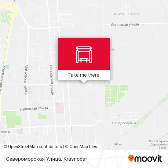 Североморская Улица map
