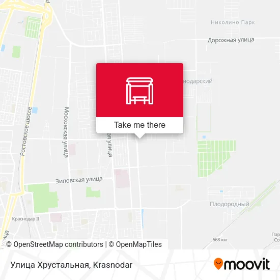 Улица Хрустальная map