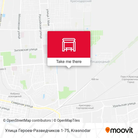 Улица Героев-Разведчиков 1-75 map