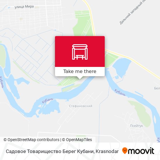 Садовое Товарищество Берег Кубани map