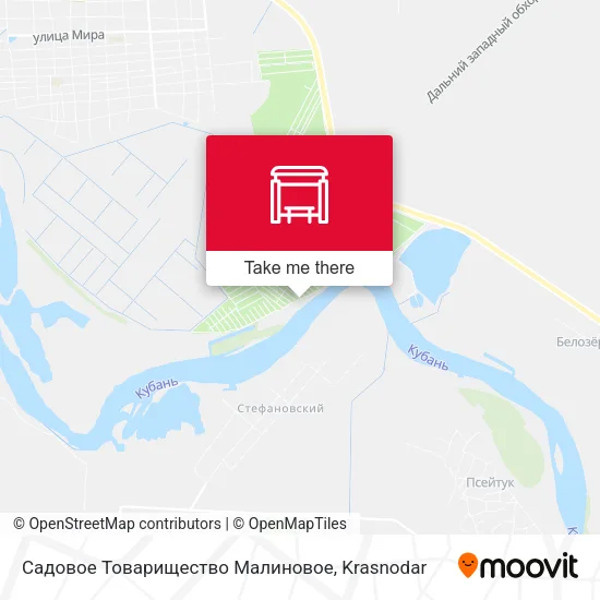 Садовое Товарищество Малиновое map