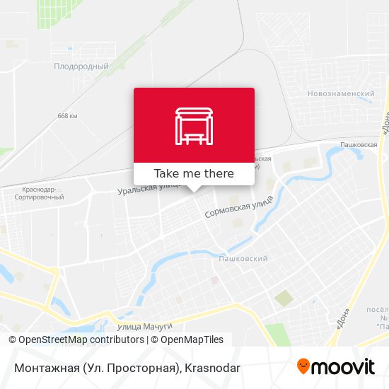 Монтажная (Ул. Просторная) map