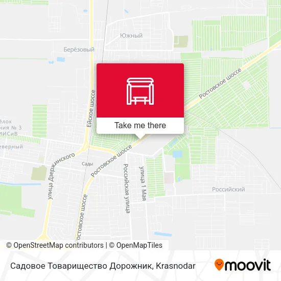 Садовое Товарищество Дорожник map