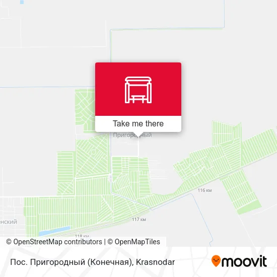 Пос. Пригородный (Конечная) map