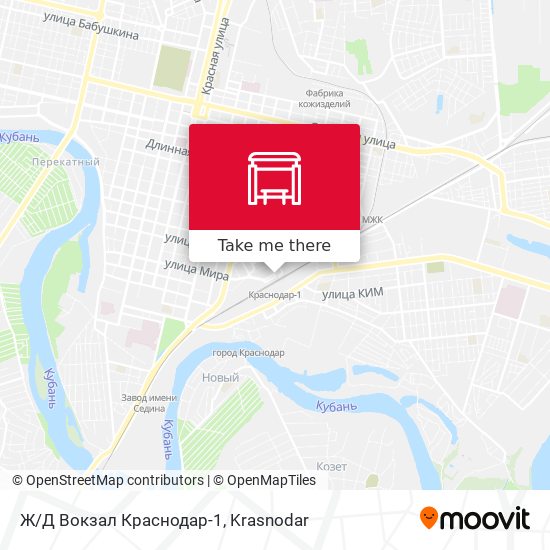 Ж/Д Вокзал Краснодар-1 map