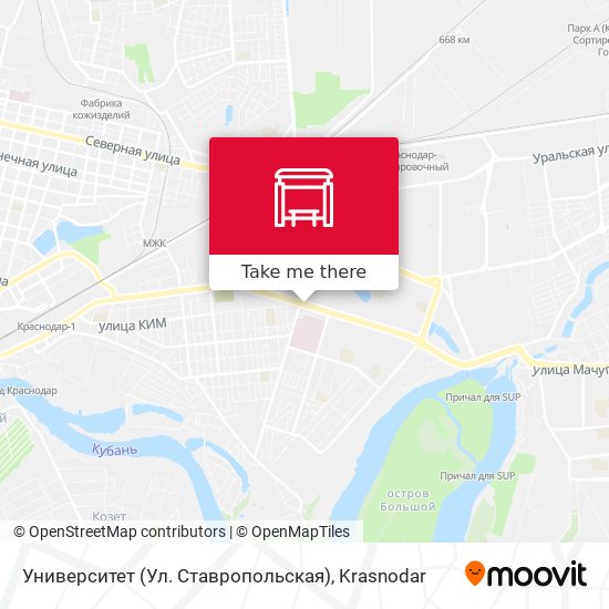 Университет (Ул. Ставропольская) map