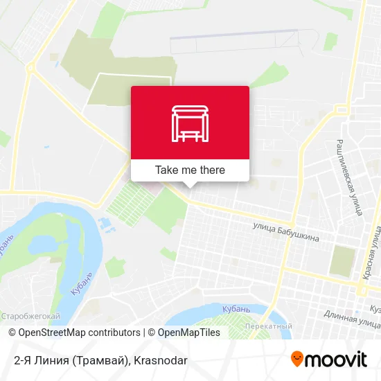 2-Я Линия (Трамвай) map