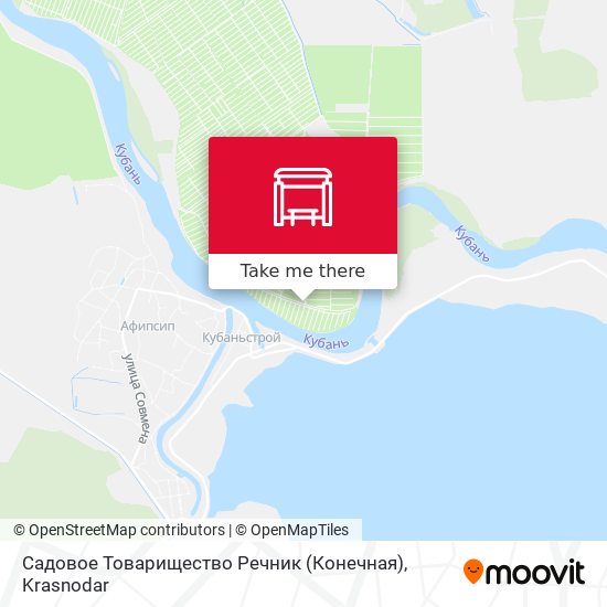 Садовое Товарищество Речник (Конечная) map
