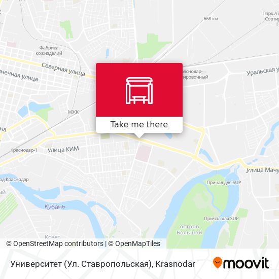 Университет (Ул. Ставропольская) map