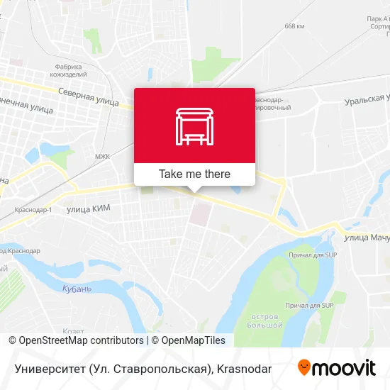 Университет (Ул. Ставропольская) map