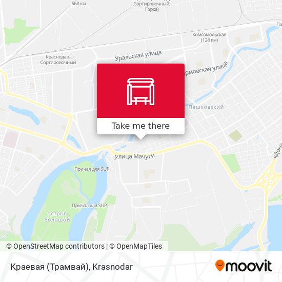 Краевая (Трамвай) map