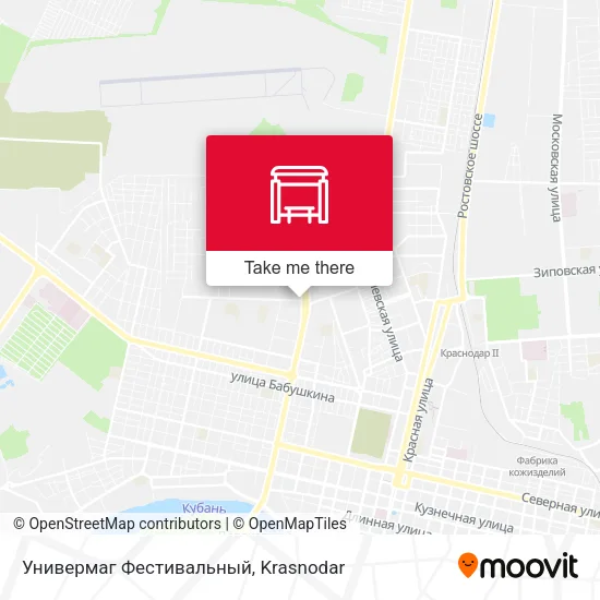 Универмаг Фестивальный map
