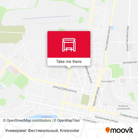Универмаг Фестивальный map