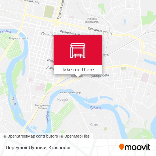 Переулок Лунный map