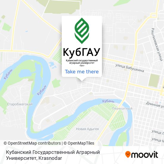 Кубанский Государственный Аграрный Университет map