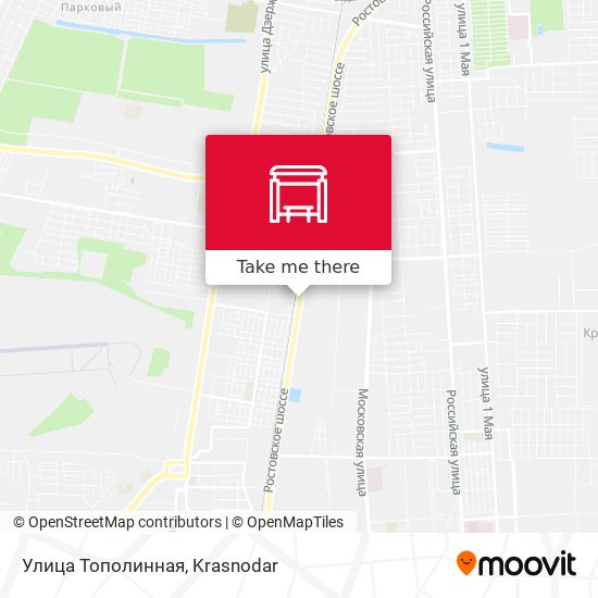 Улица Тополинная map