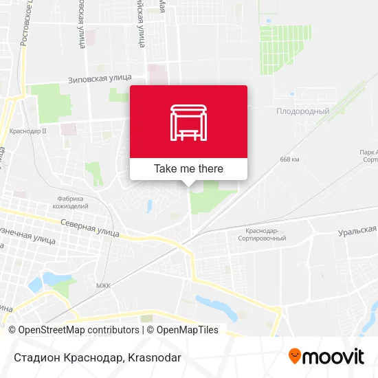 Стадион Краснодар map