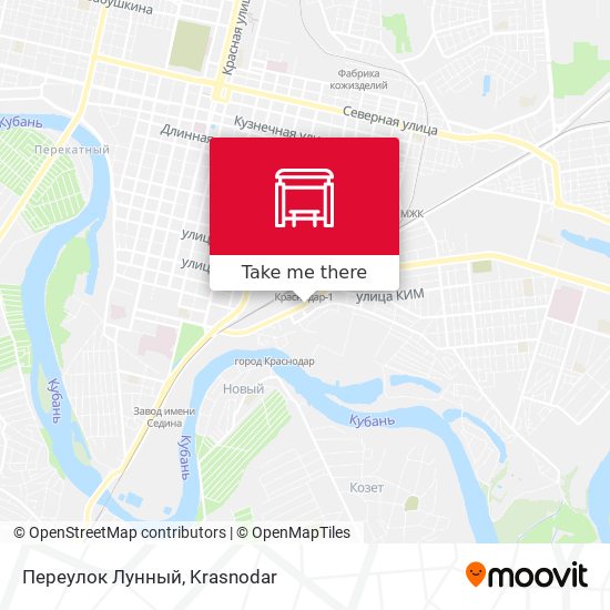 Переулок Лунный map