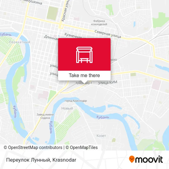 Переулок Лунный map