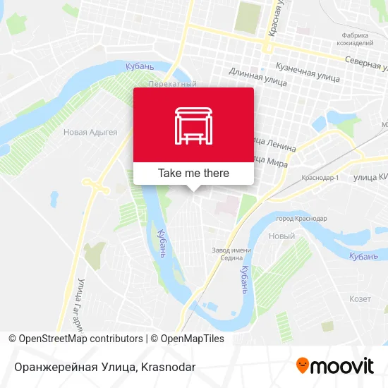 Оранжерейная Улица map