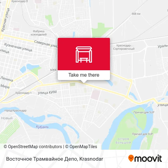 Восточное Трамвайное Депо map