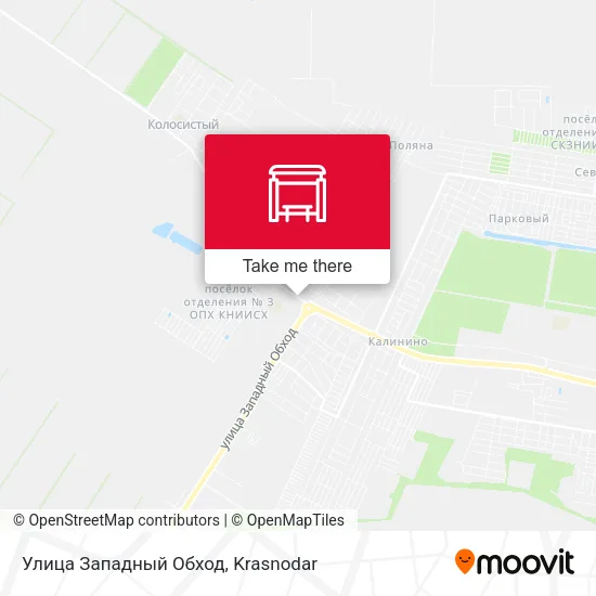 Улица Западный Обход map