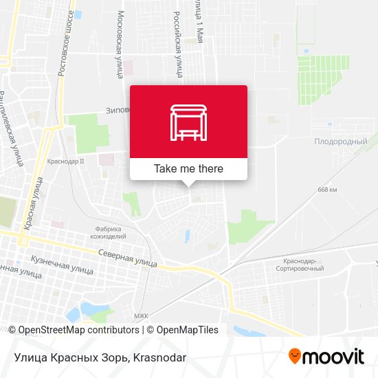 Улица Красных Зорь map