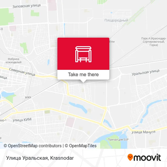 Улица Уральская map