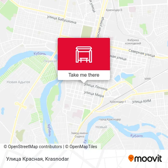 Улица Красная map