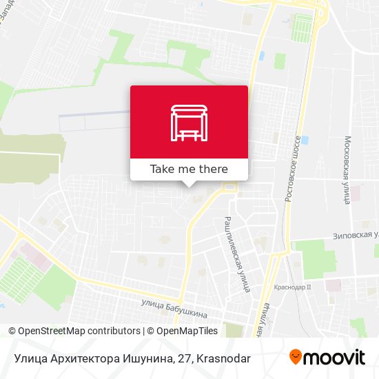 Улица Архитектора Ишунина, 27 map