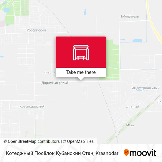 Котеджный Посёлок Кубанский Стан map