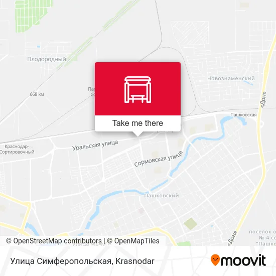 Улица Симферопольская map