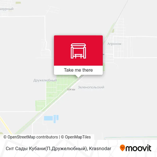Снт Сады Кубани(П.Дружелюбный) map