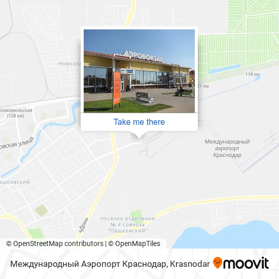 Международный Аэропорт Краснодар map