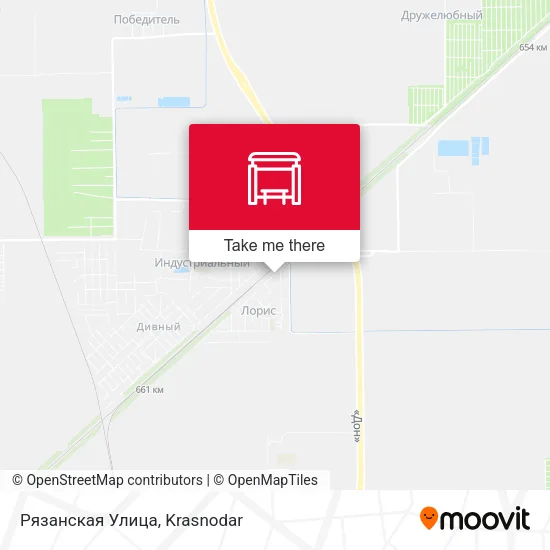 Рязанская Улица map
