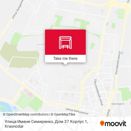 Улица Имени Симиренко, Дом 37 Корпус 1 map