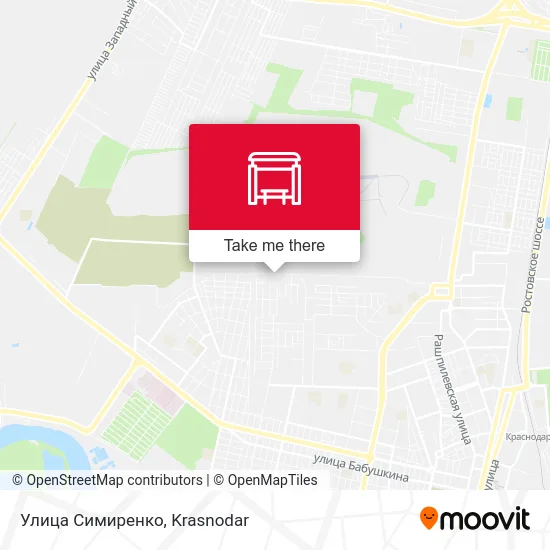Улица Симиренко map