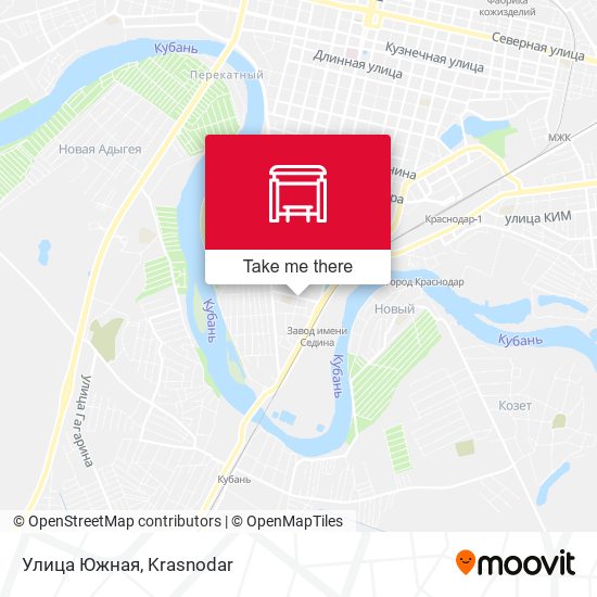 Улица Южная map