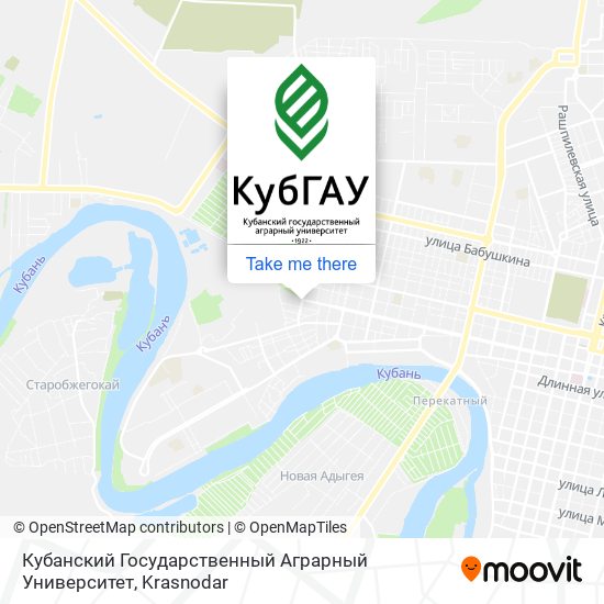 Кубанский Государственный Аграрный Университет map