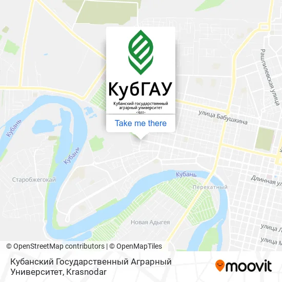 Кубанский Государственный Аграрный Университет map